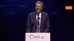 Ricostruzione Ucraina, Giorgetti: Ferma intenzione dell'Italia rimanere al fianco di Kiev