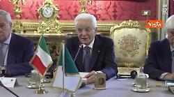 Mattarella al Presidente della Repubblica algerina Tebboune: Grande l'amicizia tra Algeria e Italia