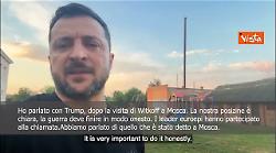 Zelensky: Ho parlato con Trump dopo visita di Witkoff a Mosca, Russia più propensa a tregua