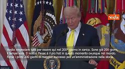 Trump: 200 giorni della nostra amministrazione, sono quelli di maggior successo in storia Usa