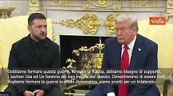 Zelensky con Trump alla Casa Bianca: Pronti per un trilaterale, ottima soluzione