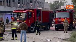 Guerra in Ucraina, gli effetti del bombardamento russo su Kiev nella notte