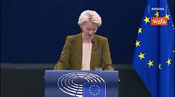 Termina il discorso sullo Stato dell'Unione di Von der Leyen, l'applauso del Parlamento Ue