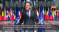 Rutte a Putin: Ferma la guerra in Ucraina, l'escalation e non violare spazio aereo Nato