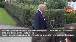 Trump con Melania alla cerimonia per 11 settembre: Rispondere con non violenza a omicidio Kirk