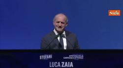 Regionali Veneto, applausi per Zaia e cori "Luca, Luca" ad apertura campagna per Stefani Presidente
