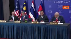 Trump firma un accordo sulle terre rare con il premier della Thailandia Anutin Charnvirakul