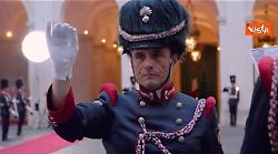 Meloni riceve il Presidente della Repubblica del Gabon. Gli onori militari a Palazzo Chigi