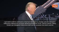 Trump: Giornali usano fake news su Epstein per distogliere attenzione da successi Governo SOTT