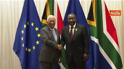 G20 Sudafrica, von der Leyen e Costa incontrano Presidente Ramaphosa a Johannesburg