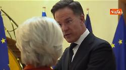 Zelensky incontra a Bruxelles Mark Rutte, Antònio Costa e Ursula Von Der Leyen