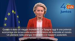 Von der Leyen per i 40 anni della Spagna nell'UE: Una potenza economica cruciale per noi