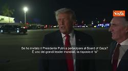 Board of Gaza, Trump: Se ho invitato Putin a partecipare? La risposta &egrave; &ldquo;s&igrave;&rdquo;