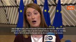 Metsola: Bene de-escalation su Groenlandia, avanti con accordo commerciale Ue-Usa