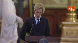 Funerali Valentino, il ricordo del compagno Hoeksema: "Grazie per avermi cambiato"