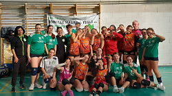 Le ragazze della Virtus Maremma e della Pallavolo Grosseto Rossa pallavoro Uisp