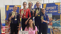 Polisportiva Barbanella Uno nell'Olimpo toscano della ginnastica artistica : Lori e Girelli d&rsquo;oro nel debutto regionale