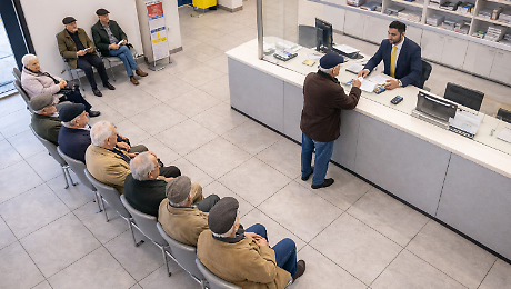 Pensioni ritiro alle Poste