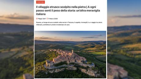 Sovana conquista il web: il borgo etrusco protagonista sul portale online