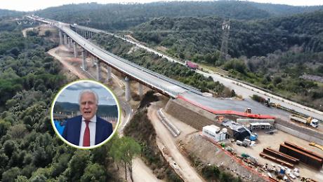 Raddoppio della statale Grosseto-Siena, Giani visita il cantiere del lotto 4 a Civitella Paganico: "La viabilit&agrave; sar&agrave; pi&ugrave; scorrevole"