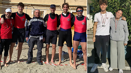 Il weekend d'oro dei Canottieri Orbetello,: 8 medaglie tra Viareggio e Sestri Levante