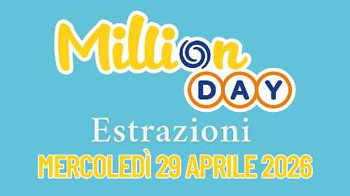 Million Day e Million Day Extra, le estrazioni di oggi mercoled&igrave; 29 aprile: i numeri vincenti