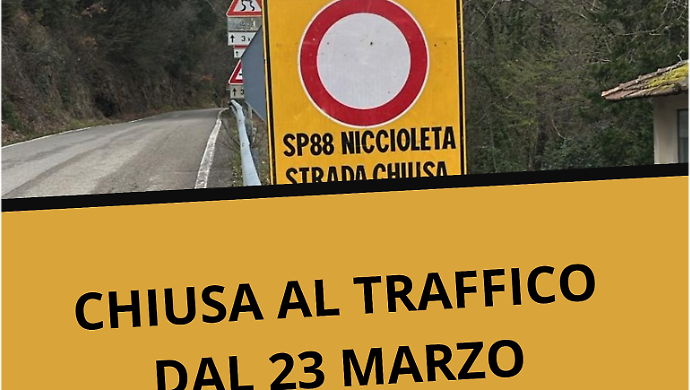 Niccioleta, cambia la viabilit&agrave; sulla Sp88: chiusura rinviata di una settimana