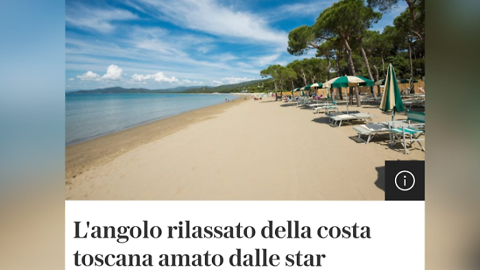 Castiglione della Pescaia finisce sul famoso giornale "The Telegraph" per le sue spiagge da sogno