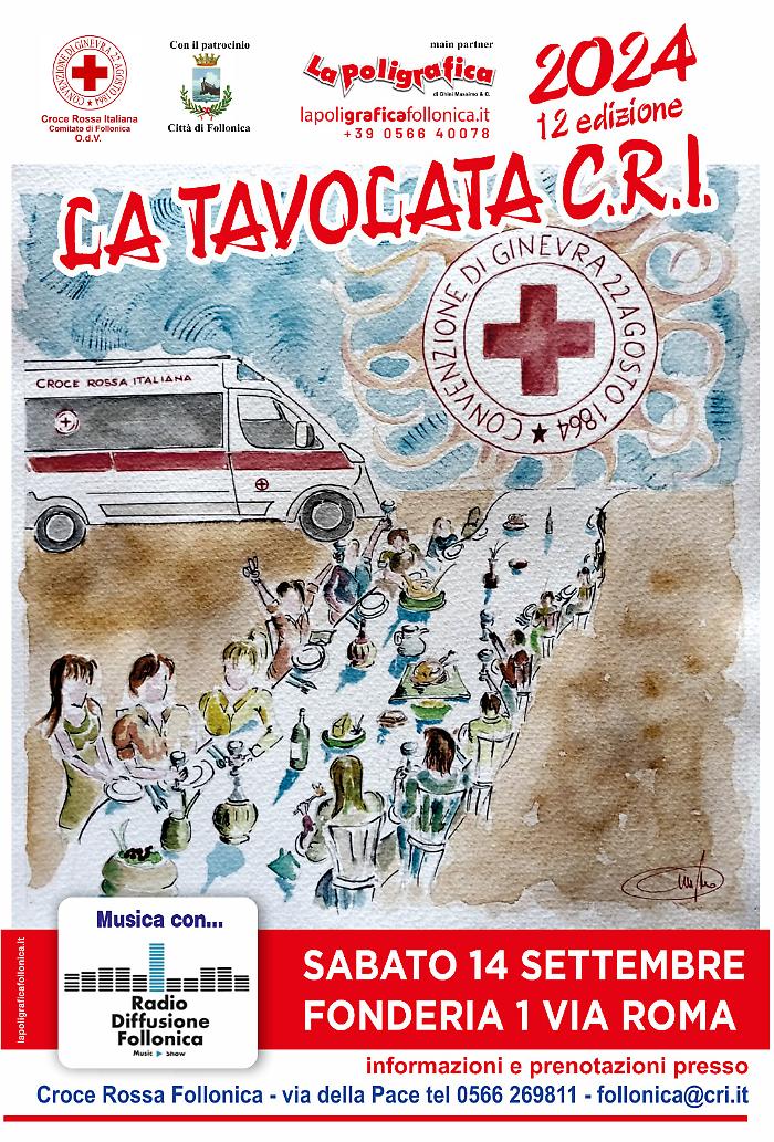 Follonica, torna per la 14esima edizione la Tavolata CRI
