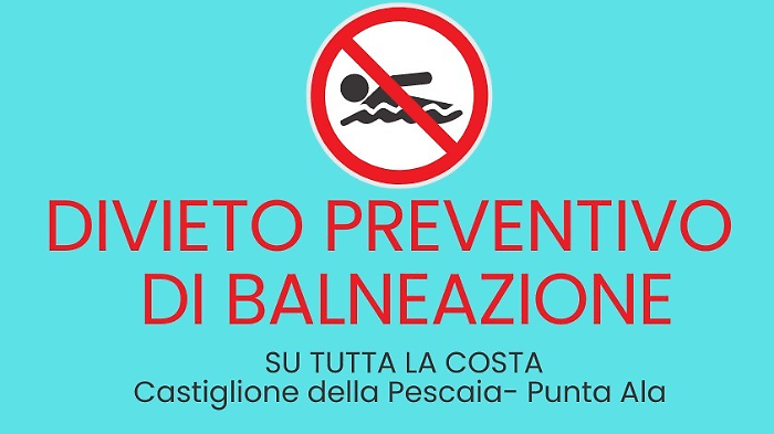 Castiglione della Pescaia, maltempo: divieto di balneazione. Troppi detriti in mare e sulle spiagge