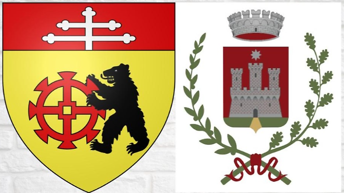 Stemma di Roccastrada e di  Artannes sur Indre