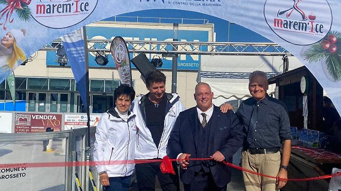 Grosseto, al Maremà torna la Pista di ghiaccio per adulti e bambini