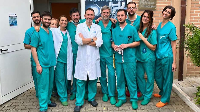 Coratti e la sua equipe