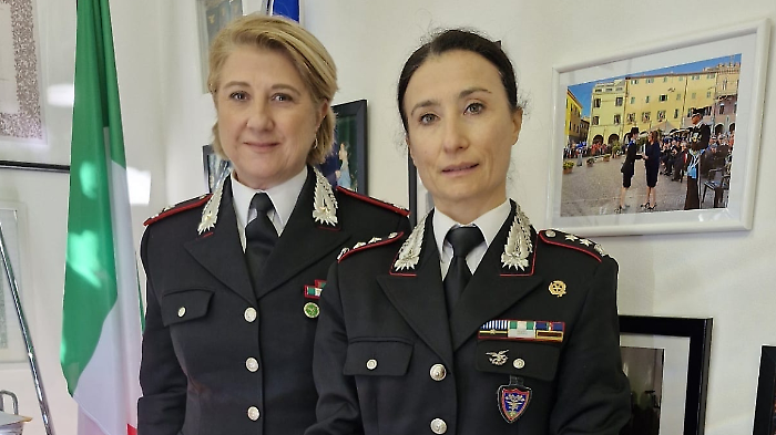 Il Comandante della Regione Carabinieri Forestale Toscana e il Comandante del Gruppo di Grosseto 