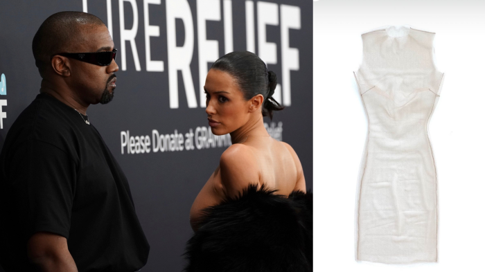 Kanye West mostra sui social il vestito invisibile di Bianca Censori: come &egrave; fatto e i segreti dietro l'outfit dello scandalo