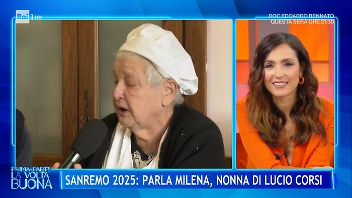 Maremma, la nonna di Lucio Corsi su Ra1: "E' il mio orgoglio, ma il cameriere non gli è mai piaciuto farlo"