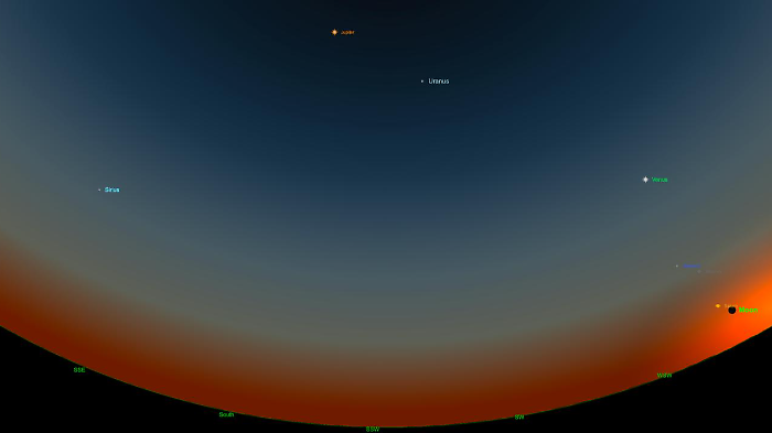 In diretta dal telescopio di Manciano la parata di tutti i pianeti del Sistema solare