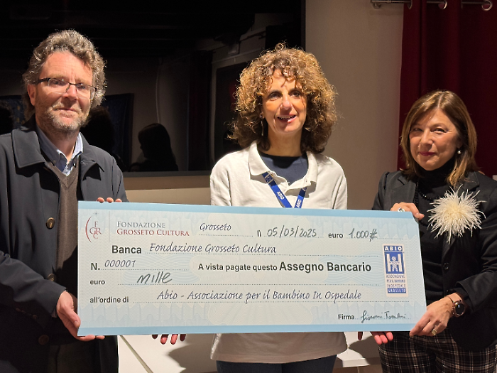 Arte e Solidarietà: Fondazione Grosseto Cultura dona 1000 euro per il progetto il Bambino al Centro