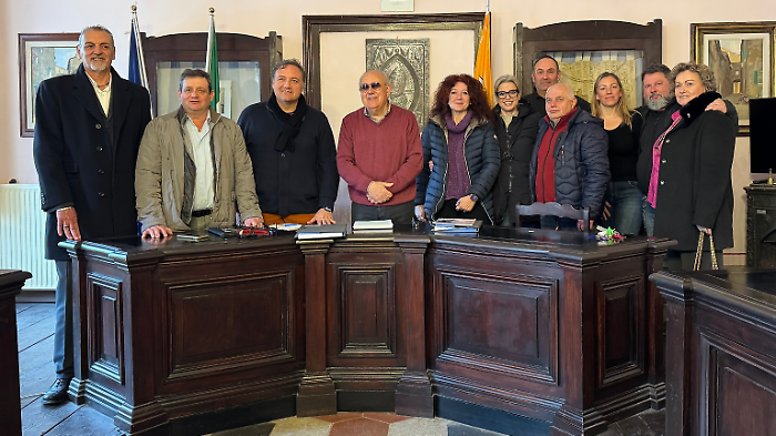 L'assessore regionale Leonardo Marras in visita a Sorano
