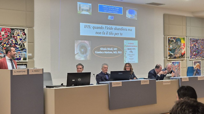 Un momento dell'incontro oftalmologico maremmano
