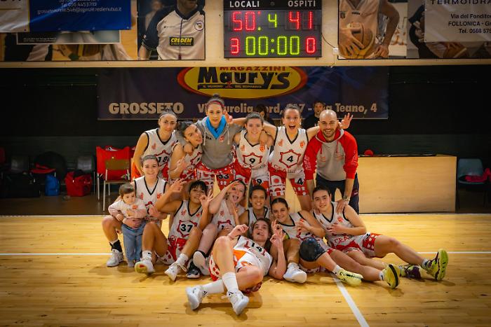 Esordio trionfante della Gea Basketball nei playout di serie C femminile: vittoria decisa sul Viareggio
