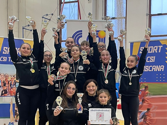 Weekend di successi per la Polisportiva Barbanella Uno: brillano le giovani ginnaste di Grosseto