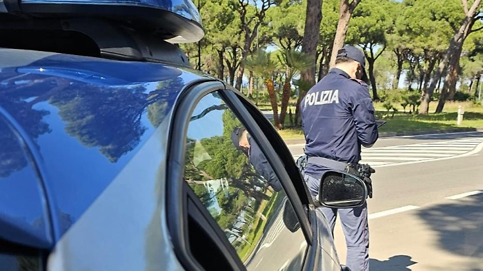 Intervento polizia di Grosseto 
