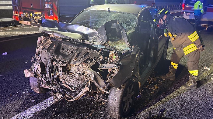 Una foto dell'incidente 