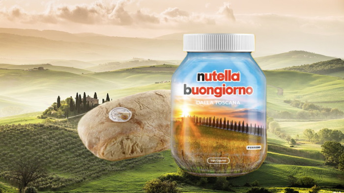 "Buongiorno dalla Toscana": il nuovo barattolo di Nutella 