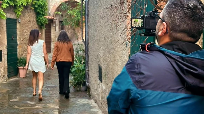 Le telecamere Rai a Capalbio 