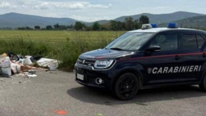 Intervento delle forze dell’ordine a Roccastrada 