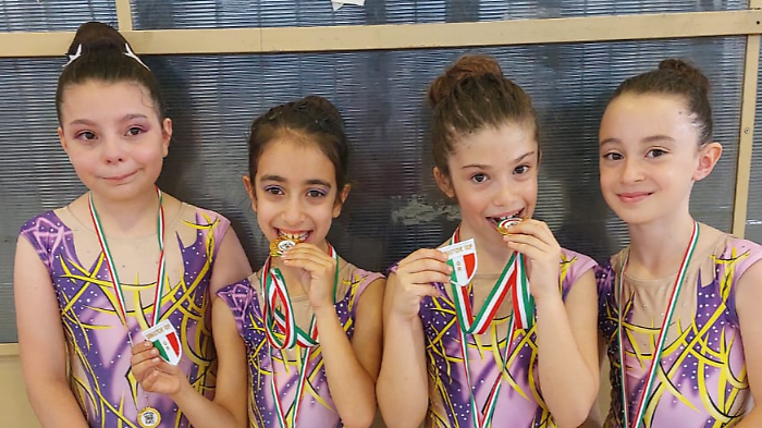 Le atlete della Polisportiva Barbanella Uno protagoniste al Campionato nazionale Uisp di ginnastica ritmica