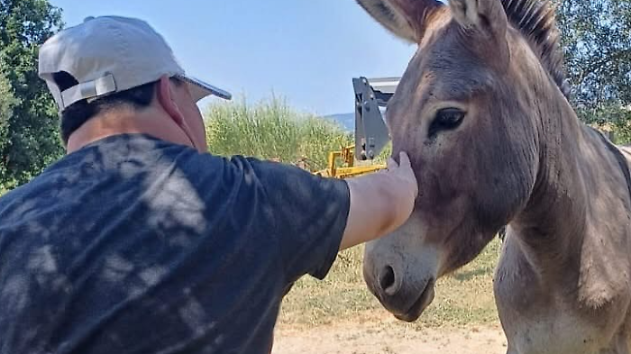 I ragazzi de Il Delfino in fattoria a Pitigliano 