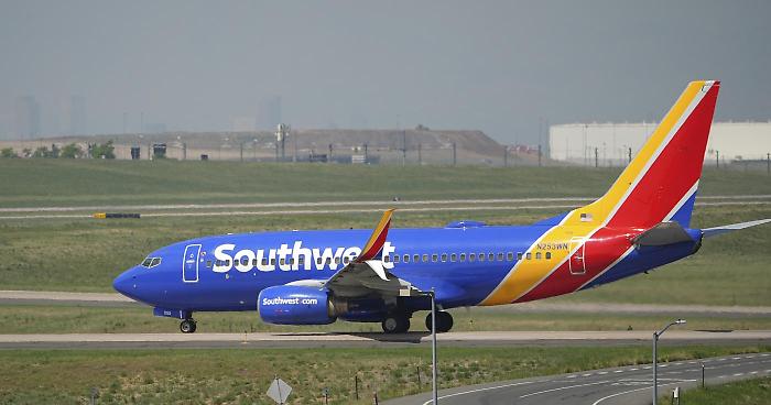 Un aereo della compagnia statunitense Southwest Airlines